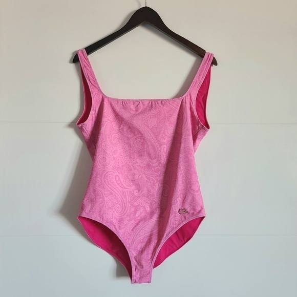 ETRO One-Piece Swimsuit with Paisley Print, Size 12, Pink, NWT - Picture 8 of 16